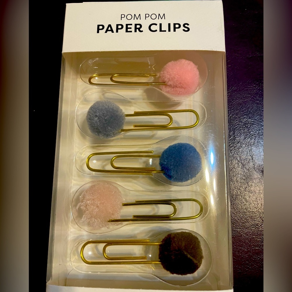 Pom Pom paper clips 1 box